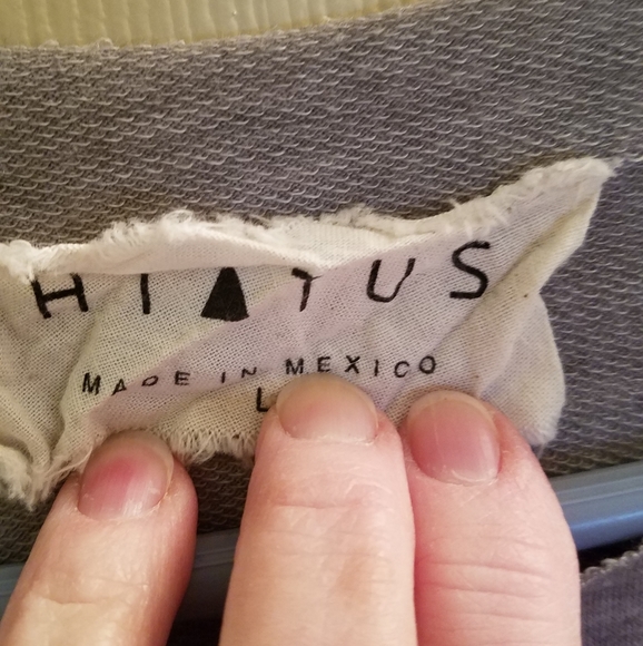 YOSEMITE crop sweatshirt sz Large slub - Picture 3 of 6